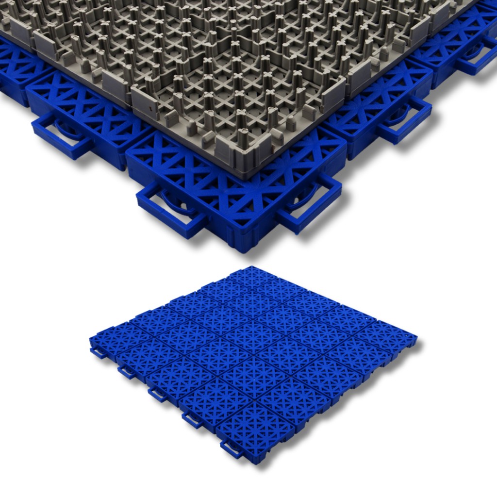 Superstrata Court Standard tile close-up blue