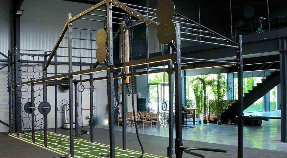 CrossFit box floor with Superstrata rubber flooring