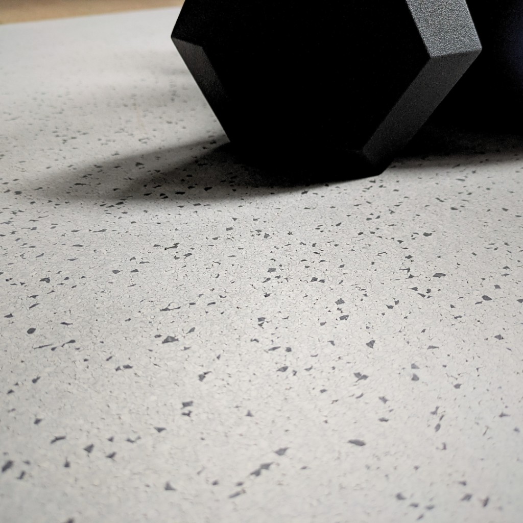 Pulse finish close-up in light grey fleck